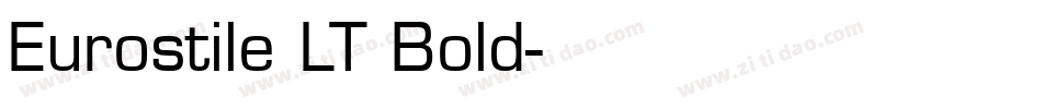 Eurostile LT Bold字体转换